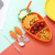 Children's Silicone Plate Carrot 304 Stainless Steel Fork Spoon Tableware Set Baby Baby Solid Food Compartment Plate