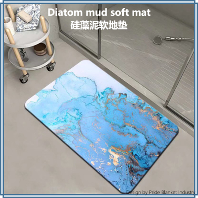 Soft Diatom mud Floor Mat Absorbent Floor Mat Bathroom Mat Toilet Door Non-Slip Foot Mats Toilet Carpet Doormat
