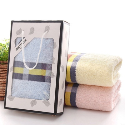 Box Customized Logo Advertising Pure Cotton Towel Whole Pure Cotton Absorbent Face Towel Return Gift Present Towel Set