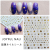 Gold and Silver XINGX Bronzing Series Nail Beauty Ornament Stickers