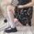  Calf Socks Classic Versatile JK Black and White Knee-High over the Knee Internet Celebrity Same Style Socks