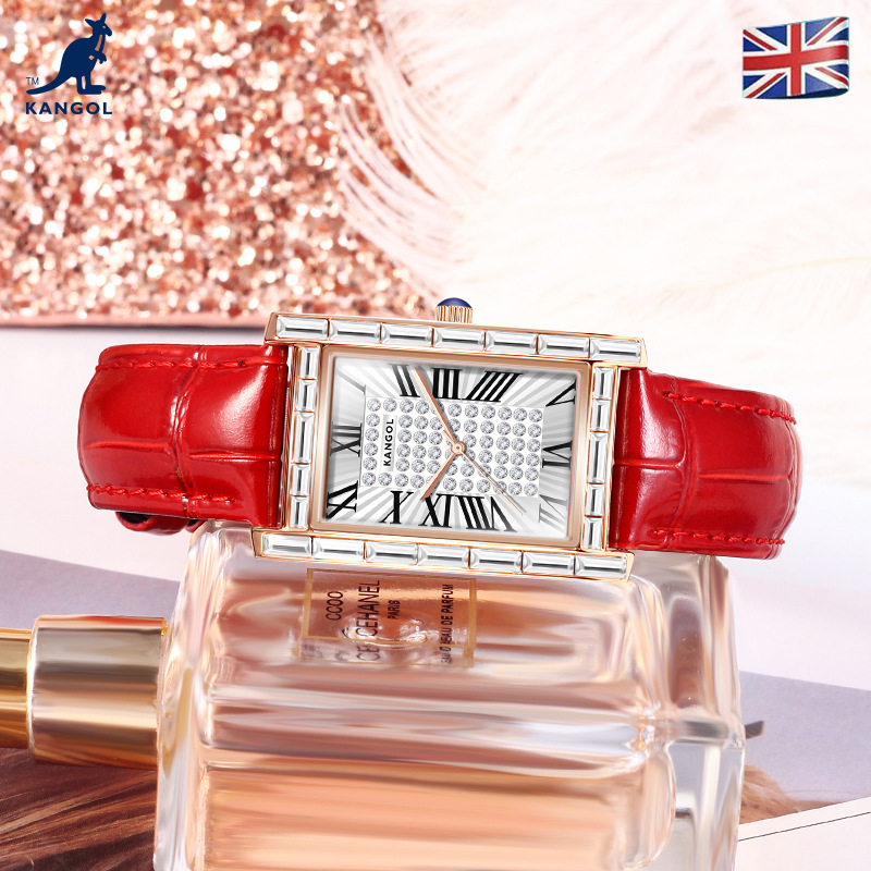 英国品牌坎戈尔袋鼠KANGOL全自动石英表女士手表学生防水-K632