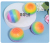 TPR Burr Flour Rainbow Ball Vent Ball Spray Paint Pressure Reduction Toy Slow Rebound Squeezing Toy Decompression Ball Toy Wholesale