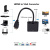 HDMI to VGA Adapter Cable 1080P with Audio with Power Supply HDMI to VGA HD Conversion