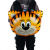 Single Package Cartoon Animal Head Aluminum Balloon Lion Tiger Deer Cow and Other Animal Head Balloon Decoration