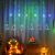 LED Curtain Light Christmas Holiday Room Ornamental Festoon Lamp Creative Deer Bell Christmas Tree Curtain Lighting Chain Wholesale