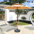 Garden Umbrella Large Sunshade Terrace Garden Layout Leisure Sun Umbrella Coffee Shop Outdoor Stall Central-Column Umbrella