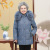  Clothing  the Elderly Winter down Jacket Mid-Length Embroidered 60-70 Years Old 80 Grandma Clothing Lady Fox Fur Collar