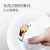 White Jade Porcelain Tempered Glass Disc Flanging Deep Dish Soup Plate