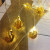 Amazon New Muslim Ramadan Festival LED Lighting Chain Golden Wrought Iron Moon XINGX Castle Oil Lamp Decorative Light