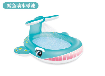 American Intex57440 Whale Water Spray Pool Baby Inflatable Pool Children Swimming Pool Inflatable Bath