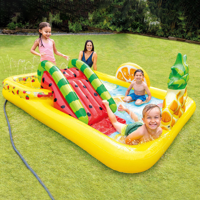 American Intex57158 Fruit Park Square Park Pool Inflatable Entertainment Children's Swimming Pool Bath