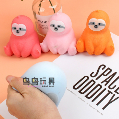 Internet Celebrity Sloth Vent Useful Tool for Pressure Reduction Trick Girls Pinch Lecon Yi Flour Style Wholesale Cute Toy Batch