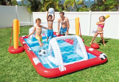 American Intex57147 Rectangular Playground Park Pool Inflatable Entertainment Children's Swimming Pool Bath