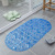 Factory Direct Sales Tough PVC Floor Mat Oval Non-Slip Bathroom Mat with Suction Cup Non-Slip Hydrophobic Bathroom Mat