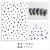 XINGX Series Nail Stickers White and Black Gold and Silver Color Optional