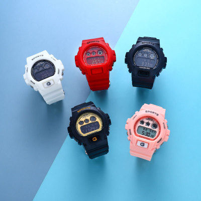 Sports Watch Male and Female Junior High School Students Children's Electronic Watch Swimming Waterproof Teen Trend Simple Luminous Watch