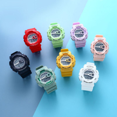 Watch Female Student Ins Style Special-Interest Design Simple Mechanical Junior High School Waterproof Alarm Clock Men's Sports Electronic Watch