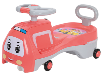 Swing Car Bobby Car Children with Music 1-3 Years Old Scooter Luge Silent Wheel Anti-Rollover