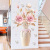 Plane Wall Sticker Vase Wall Decoration Chinese Style Self-Adhesive Wall Stickers Hallway Bedroom Room Background Cross-Border New Arrival