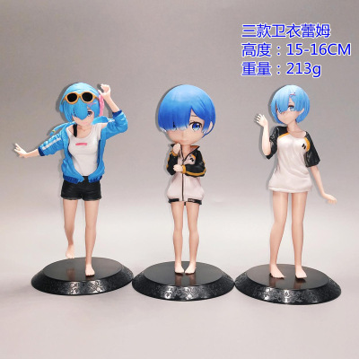 3 Sweater Rem from Scratch a Different World Capsule Toy Doll Crane Machine Toy Garage Kit Ornaments