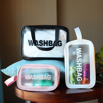 Wash Bag Portable Cosmetic Bag Waterproof Wash Bag Large Capacity Transparent Travel Portable Storage Bag