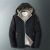 Middle-Aged and Elderly Cotton-Padded Coat Men's Winter Fleece Lined Padded Warm Keeping down Cotton-Padded Coat Men's Hooded Jacket Dad's Cotton-Padded Jacket