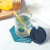 Starry Sky Straw Glass Cup Household Water Cup Female Summer Spoon with Lid Juice Cup Cute Children Drink Milk Cup