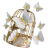 Three-Dimensional Gilding Butterfly Magnet Butterfly Refridgerator Magnets PVC Creative Decoration 3D Three-Dimensional Butterfly Craft Factory Direct Supply