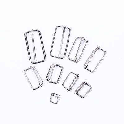 Spot Supply Metal D-Shape Button Square Buckle Three-Gear Core Buckle Semicircular Ring More than Iron Buckle Specifications