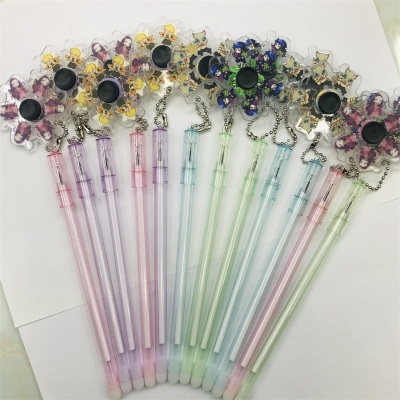 Mobile Phone Gyro Pendant Gel Pen Cartoon Character Cartoon Animal Fingertip Gyro Mo Mo Mo Yi Erasable Pen