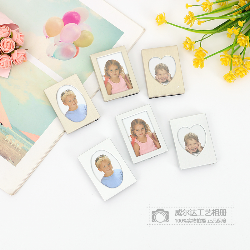 现代金属相框摆台家居饰品摆件迷你欧式铝合金相框批发定制厂家