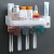 Toothbrush Rack Punch-Free Gargle Cup Tooth Cup Wall-Mounted Bathroom Wall-Mounted Storage Box Tooth-Brushing Cup Set