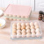 Refrigerator Egg Storage Crisper 24 Grid Egg Grid Egg Carton Kitchen Dustproof with Cover Food Storage Box