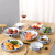 Japanese-Style Cherry Cat Ceramic Bowl Plate Rice Bowl Household Tableware Bowl Dish & Plate Set Small Bowl Dish & Plate