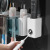 Toothbrush Rack Punch-Free Gargle Cup Tooth Cup Wall-Mounted Bathroom Wall-Mounted Storage Box Tooth-Brushing Cup Set