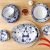 Japanese-Style Cherry Cat Ceramic Bowl Plate Rice Bowl Household Tableware Bowl Dish & Plate Set Small Bowl Dish & Plate