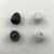 Manufacturers Supply Black and White Metal Plastic Bell round Small Rice-Shaped Beads Small Ears Can Be Customized Color