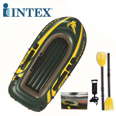 Intex68347 Seahawks Double Boat Set Inflatable Boat Inflatable Kayak Rubber Raft Thickened