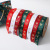 2021 Cross-Border New Christmas Ribbon Package Ribbon Bronzing Printing Thread Belt Christmas Ribbon in Stock Wholesale