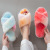 New Cross-Border Foreign Trade Indoor Cotton Slippers Cross Fluffy Slippers Female PVC Fashion Ins Plush Slipper Female