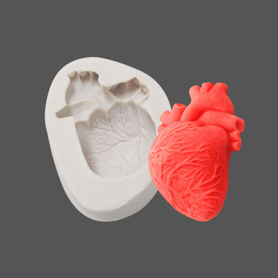 Halloween Three-Dimensional Heart Fondant Silicone Mold Scary Horror Finger Decoration Baking Utensils