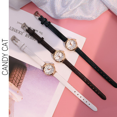 Thin Strap Thin Watch Bracelet Thin Strap Fashion Graceful and Petite Small Dial Small Small Watch Classic All-Match Women's Watch