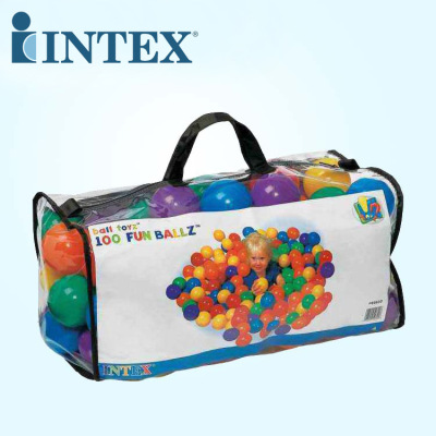 Intex from USA 49600 Children's Ocean Ball Pool Cartoon Shooting Ball Pool Wave Pool Thickened Colorful Ball