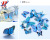 Blue 3D Butterfly 12 Sets Bright Color DIY Creative Combination Sticker PVC Butterfly H-003 Double Layer Blue