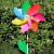 42cm Colorful Wooden Pole Windmill Children's Toy Garden Plastic Wooden Windmill Wholesale Kindergarten Outdoor Decoration