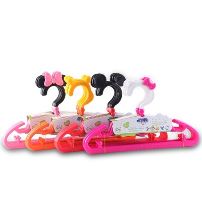 Cartoon Hanger Children's Cartoon Mickey Kitty Plastic Laundry Rack Baby and Infant Cute Solid Pants Rack