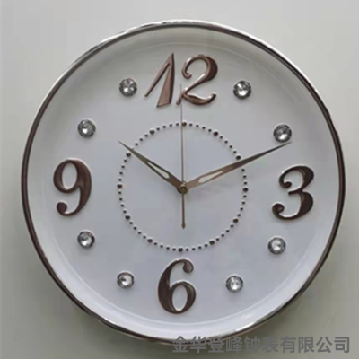 Candy Color Wall Clock 14-Inch Wall Clock 3D Stereo Stick-on Crystals Home Decoration Wall Clocks Fashion Creative Clock Watch Wholesale