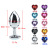 Metal Butt Plug Large and Small Heart-Shaped Anal Anal Bolt Sex Toys Men and Women Masturbation Adult Couple Toys Wholesale