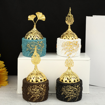 Romantic Rose Decoration Couple's Valentine's Day Chinese Valentine's Day Gift Aromatherapy Stove Exquisite Gilding Desktop Decoration